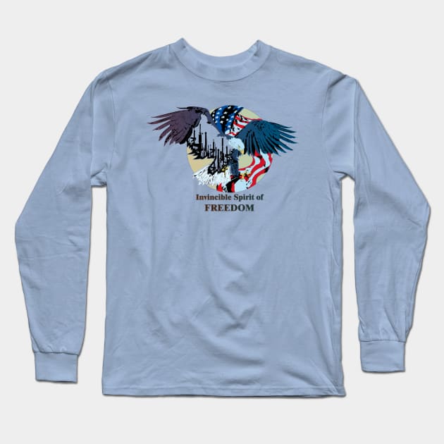 freedom eagle Long Sleeve T-Shirt by arxitrav